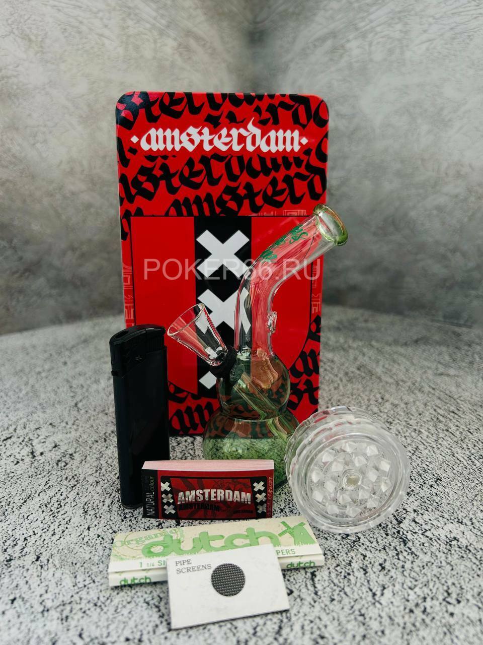 Подарочный набор Amsterdam | Mini Amster Bong giftset Подарочный набор Amsterdam | Mini Amster Bong giftset